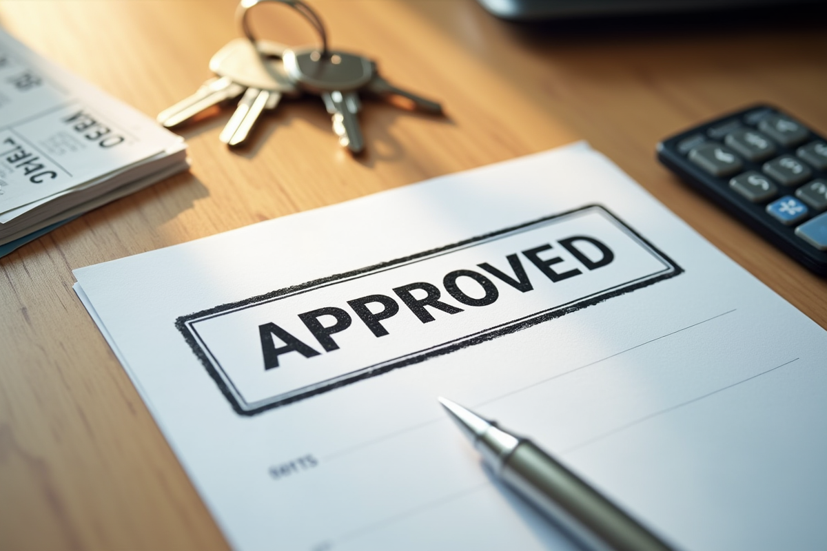 Document approuve avec clés et formulaires d