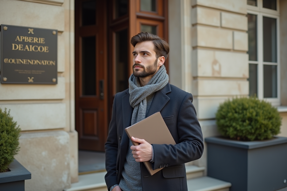 Jeune homme regardant l