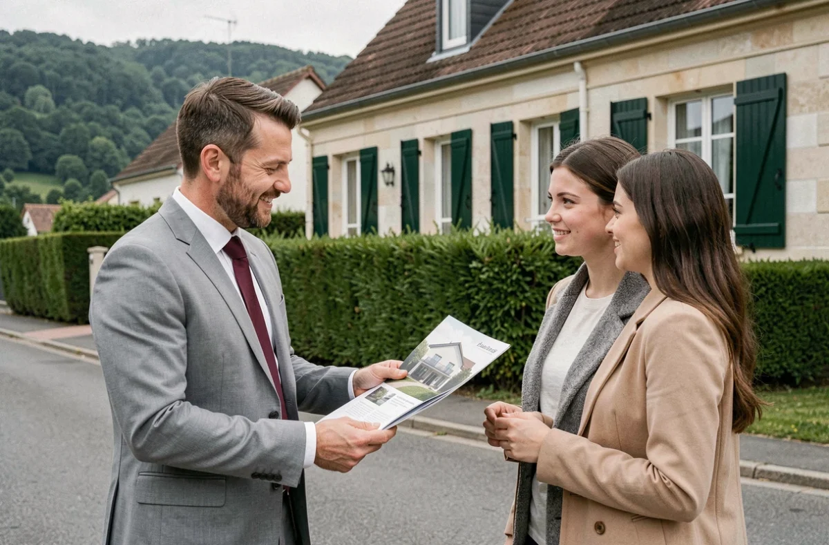 Agent immobilier VESTA MB présentant une propriété résidentielle à Fontaine-lès-Dijon